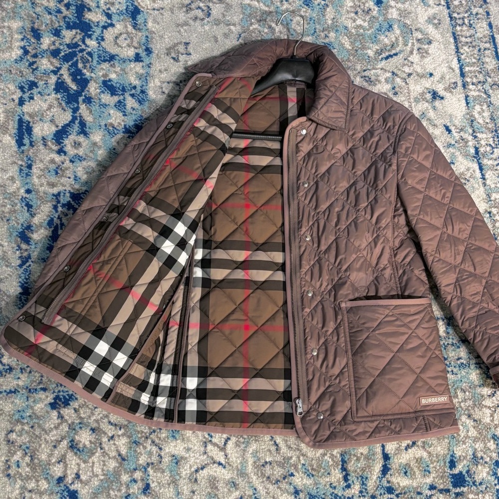 Burberry Diamond Quilted Coat Jacket NEW